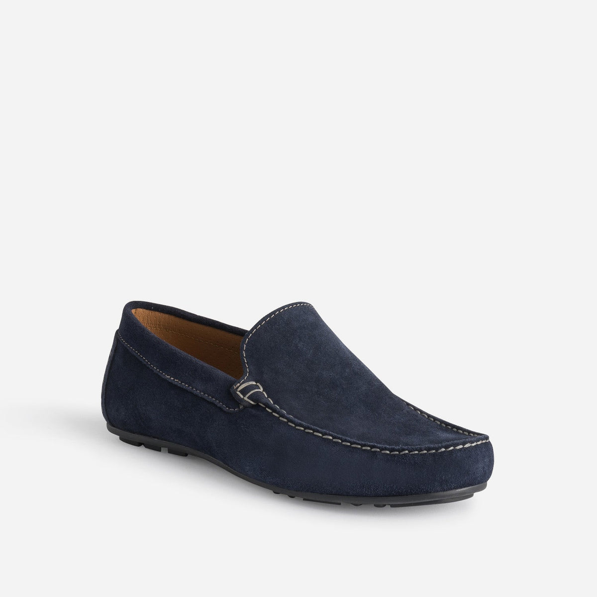 Mocassin bleu marine en cuir velours - 2