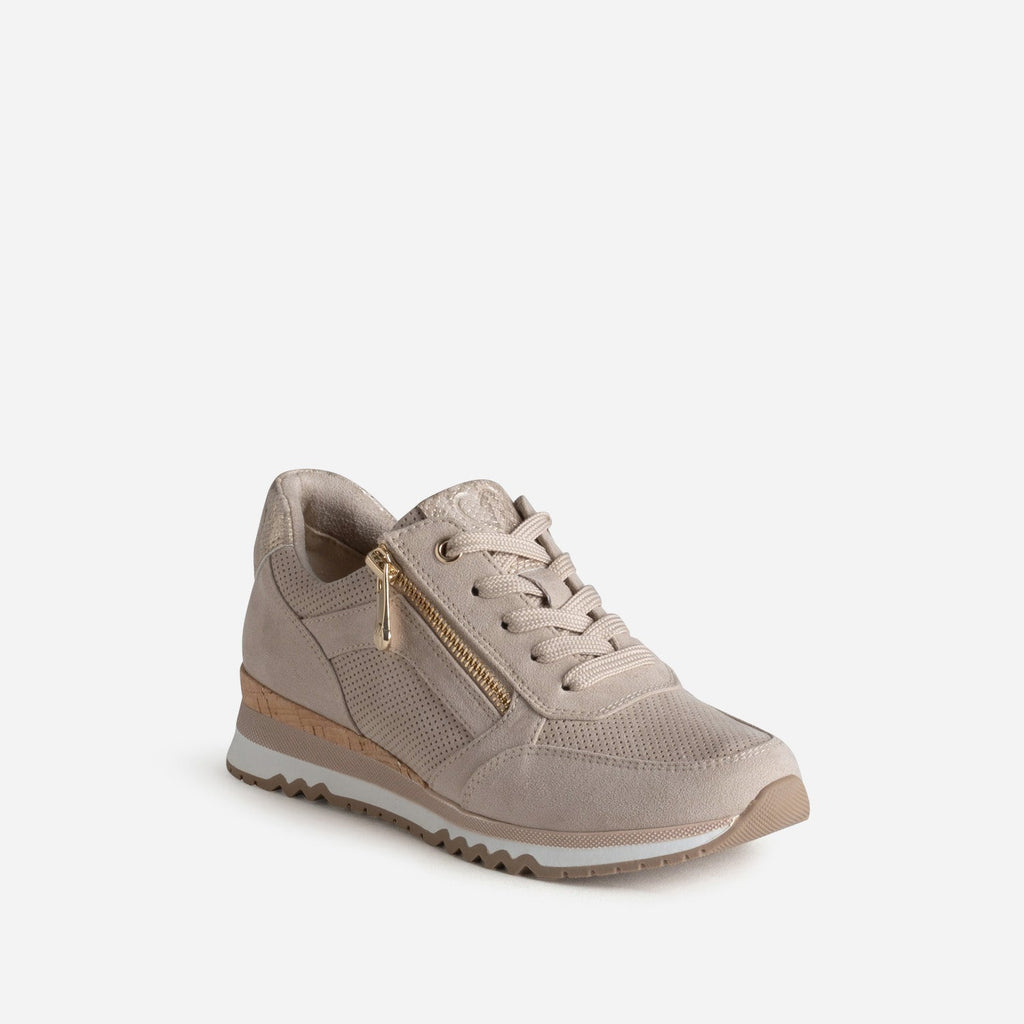 Tennis MARCO TOZZI beige et imprimé python - 2