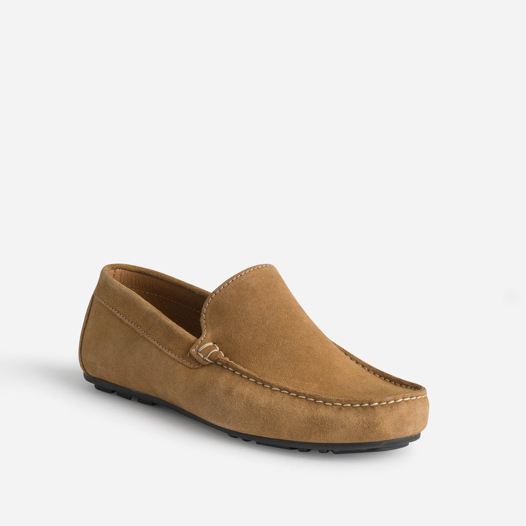 Mocassin camel en cuir velours - 2