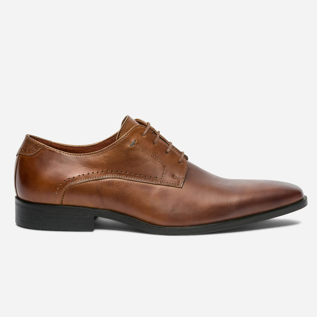 Derby cognac en cuir - 1
