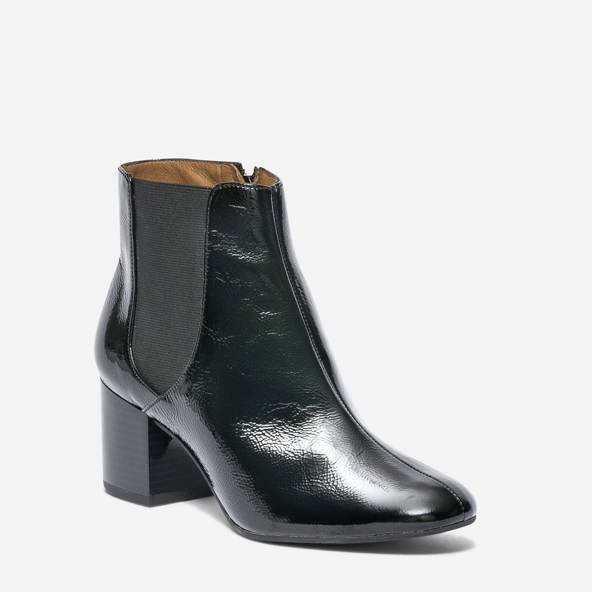 Chelsea boots ERAM FLEX noir en cuir verni - 2