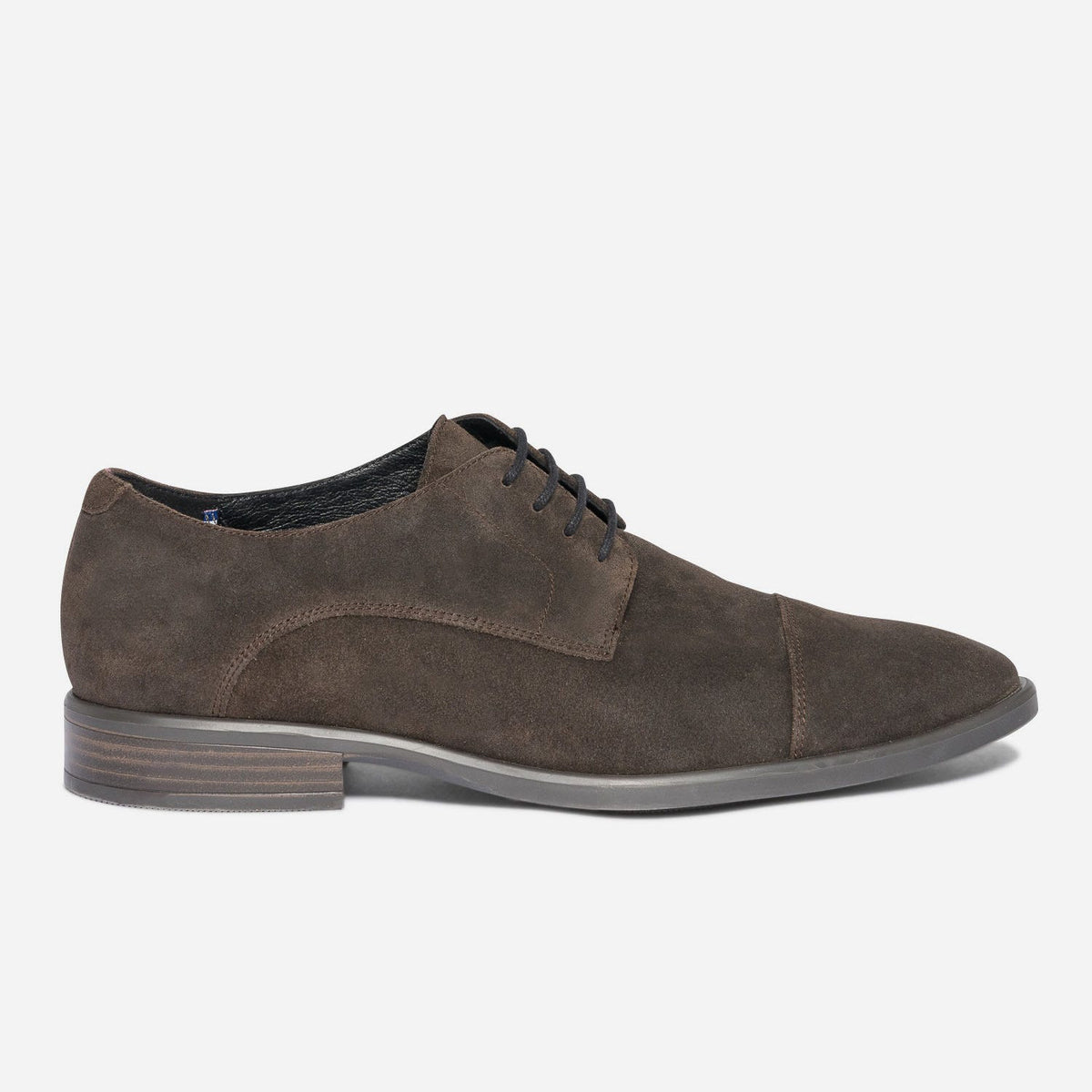 Derby ERAM FLEX marron en cuir velours - 1