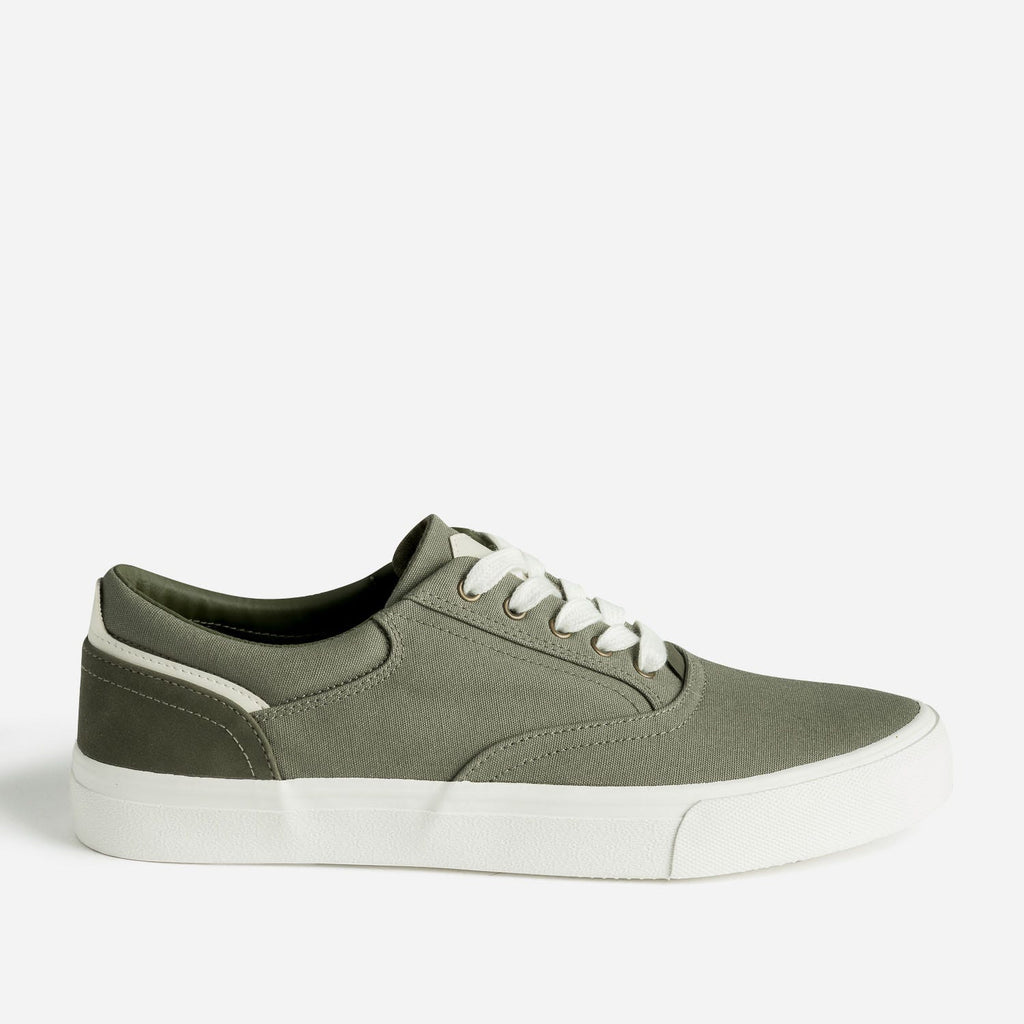Tennis homme en toile kaki - 1