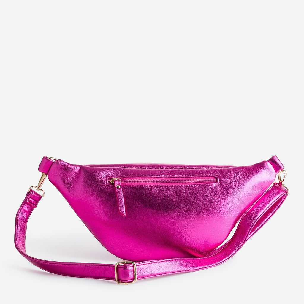 Sac-banane TEXTO fuchsia métallisé - 2
