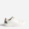 Tennis blanche détails vert - 1