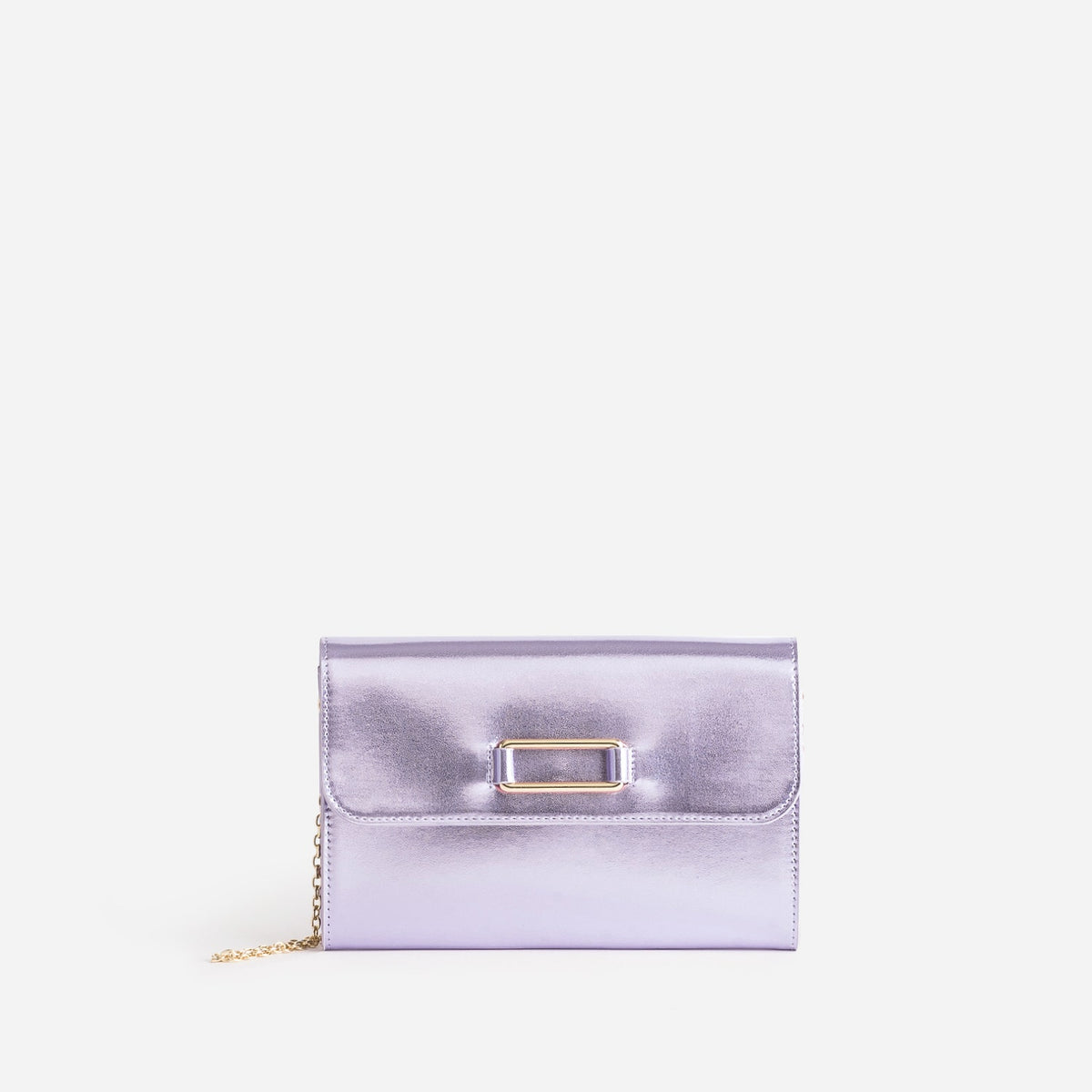 Pochette lilas métallisée - 1