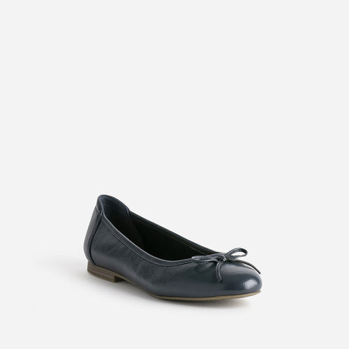 Ballerine marine avec nœud - 2