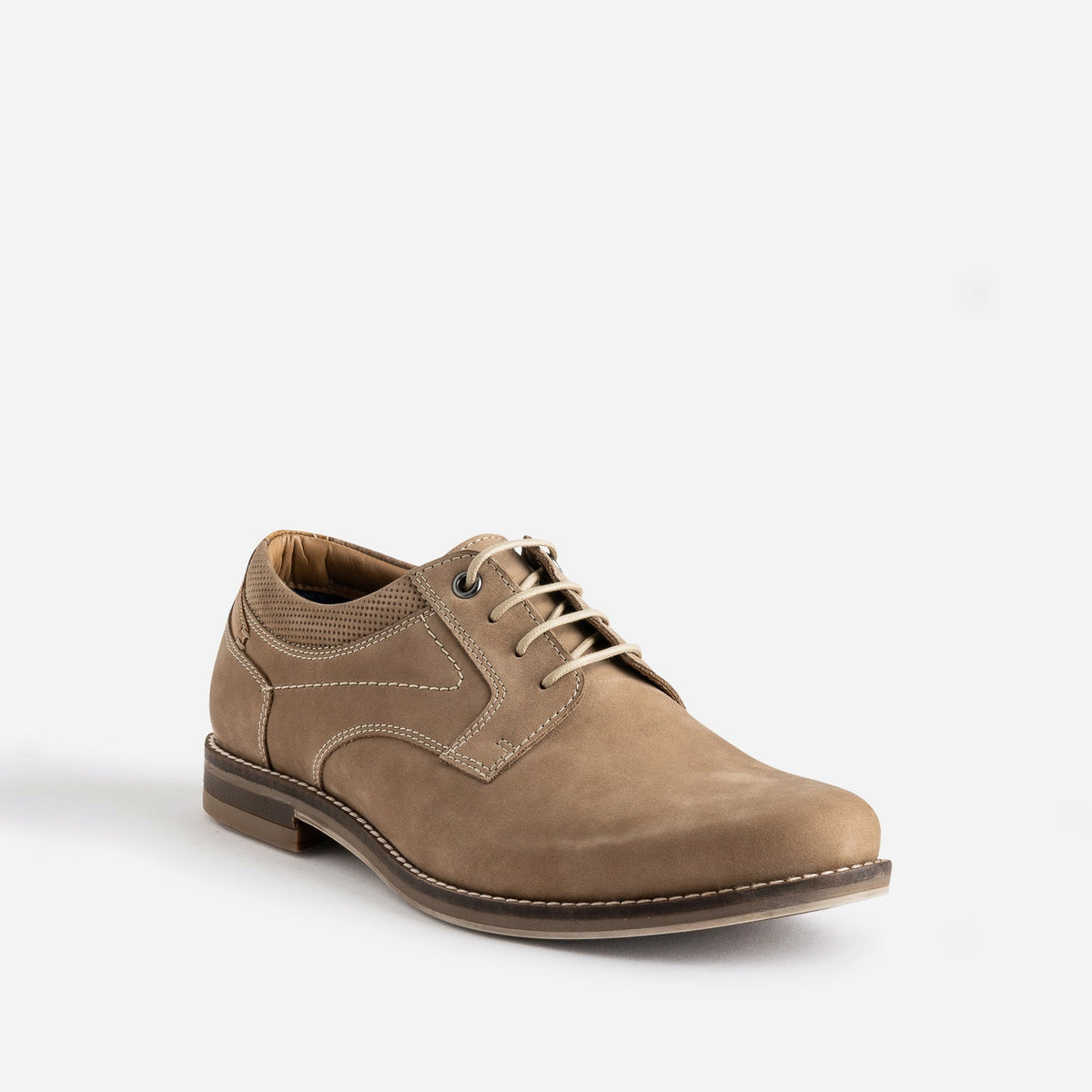 Derby beige cuir nubuck - 2