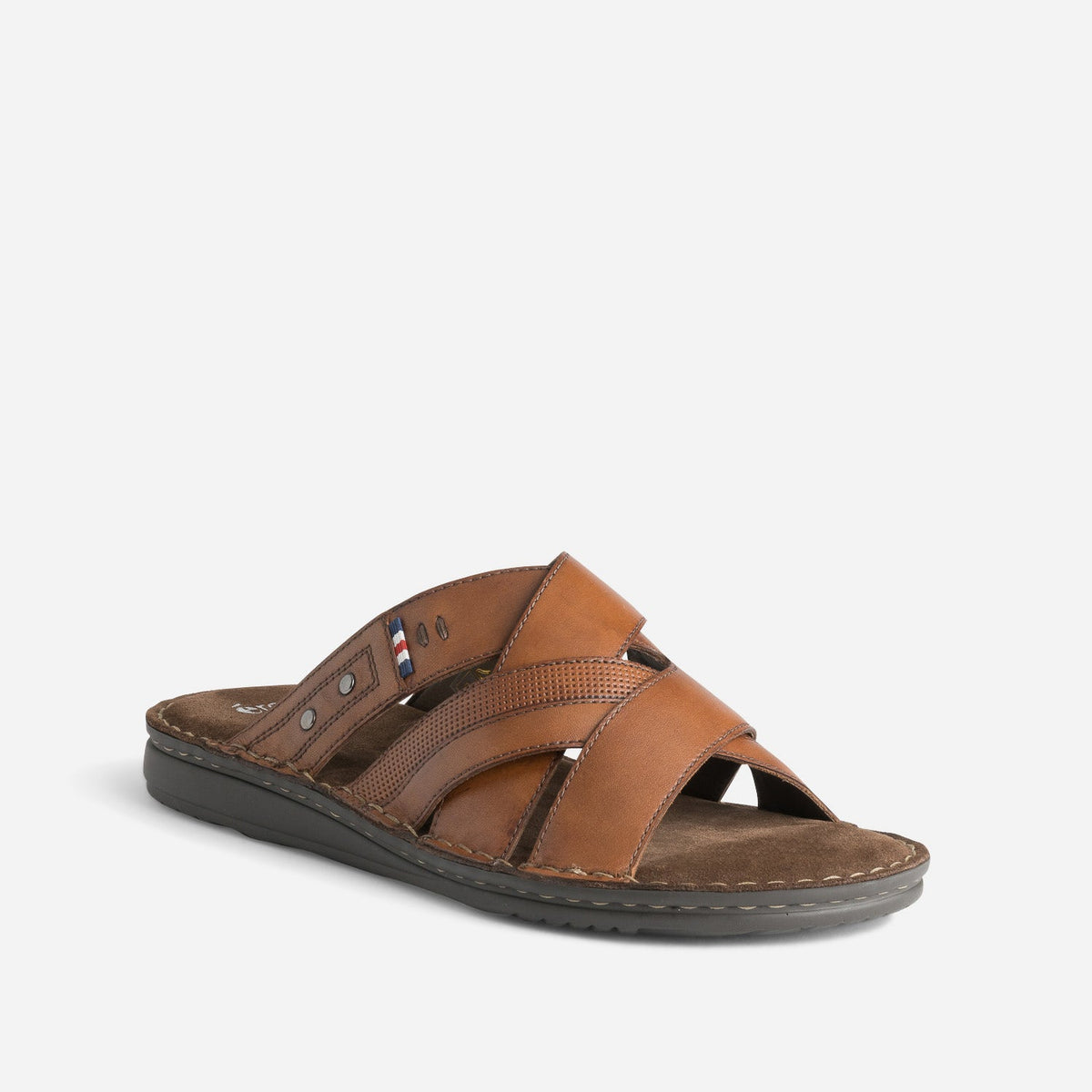Mule confort cognac cuir - 2