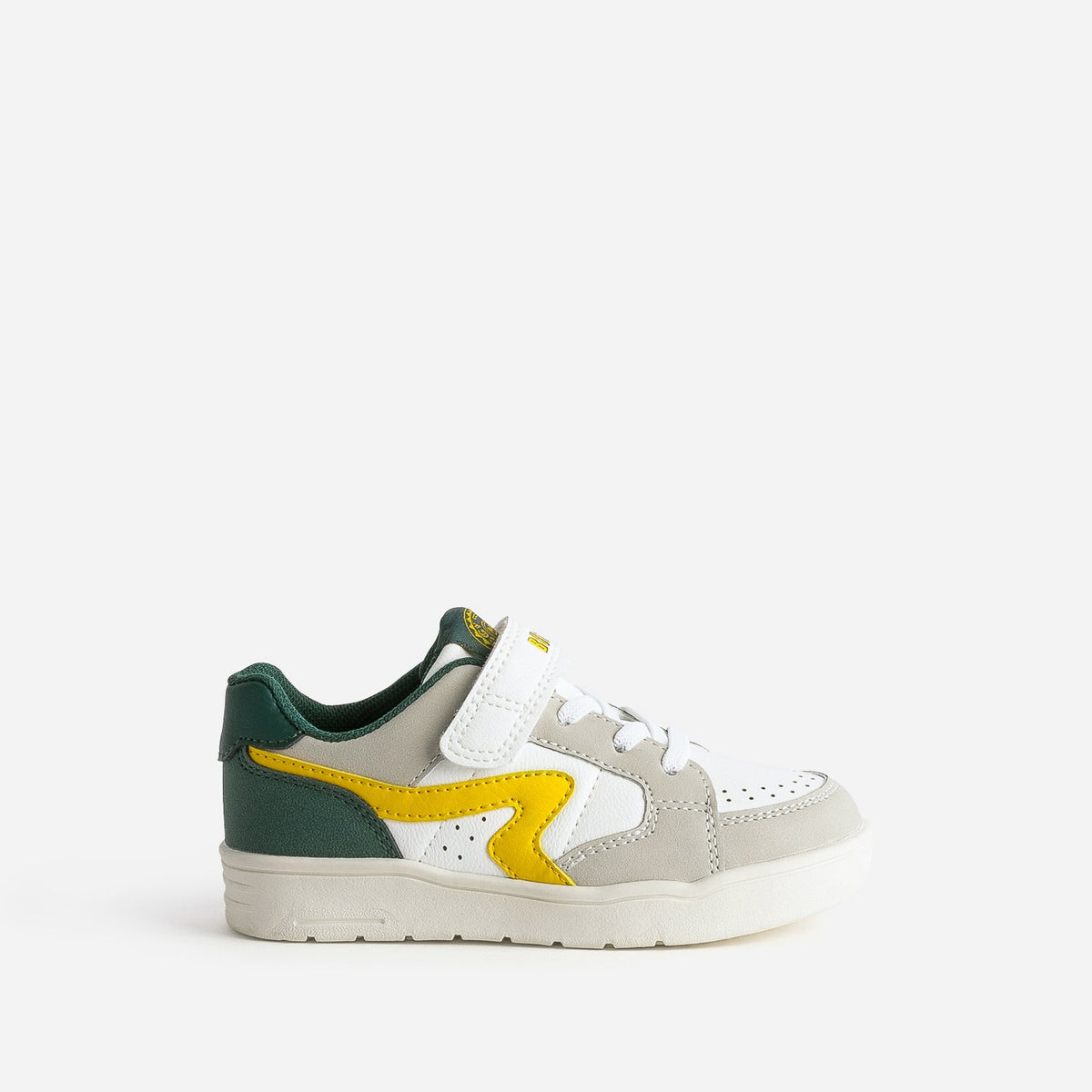 Tennis BUGGY blanche, grise, jaune, verte - 1