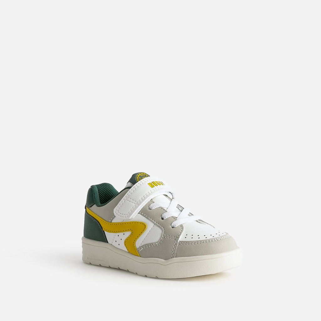 Tennis BUGGY blanche, grise, jaune, verte - 2