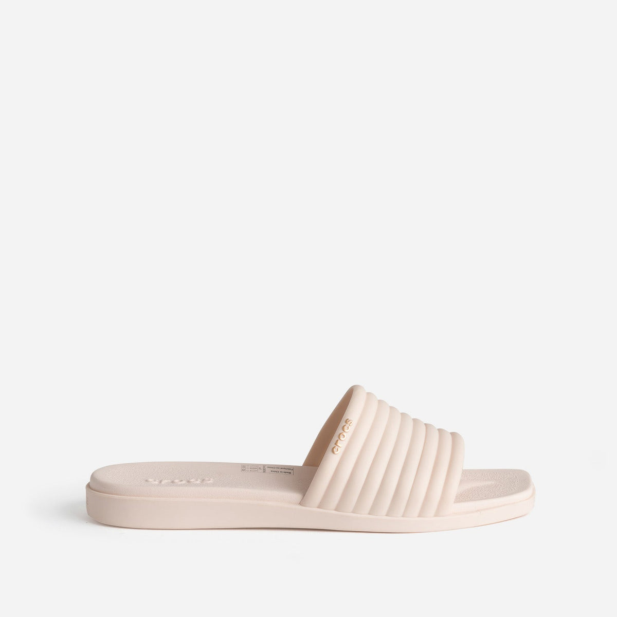 Mule CROCS rose pâle bride matelassée - 1