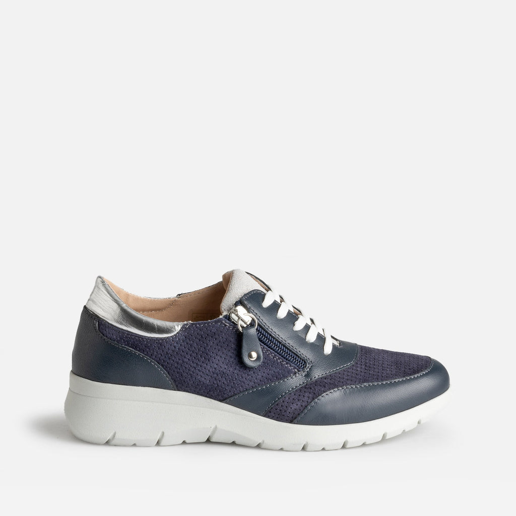 Tennis FRANCE ARNO marine cuir - 1