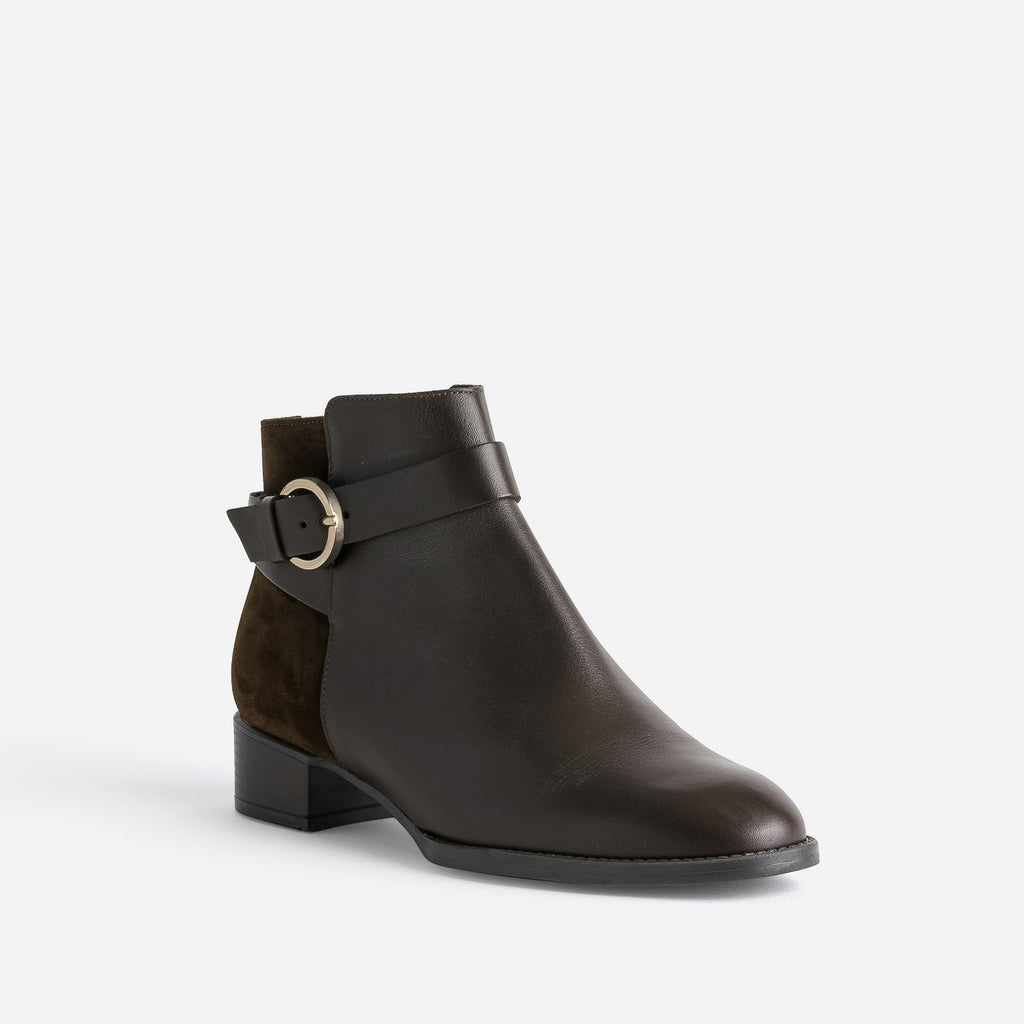Boots ERAM FLEX marron cuir bi-matière - 2