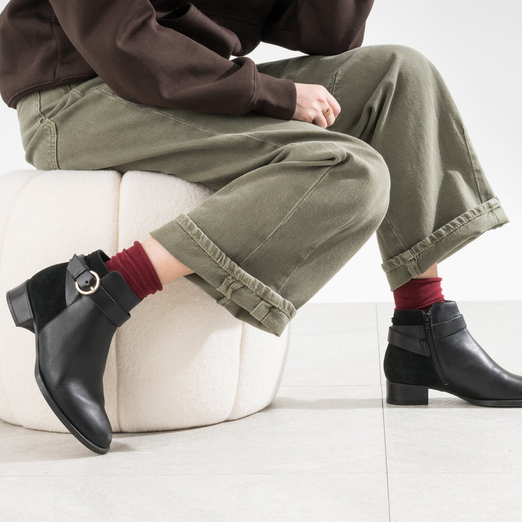 Boots ERAM FLEX marron cuir bi-matière - 4