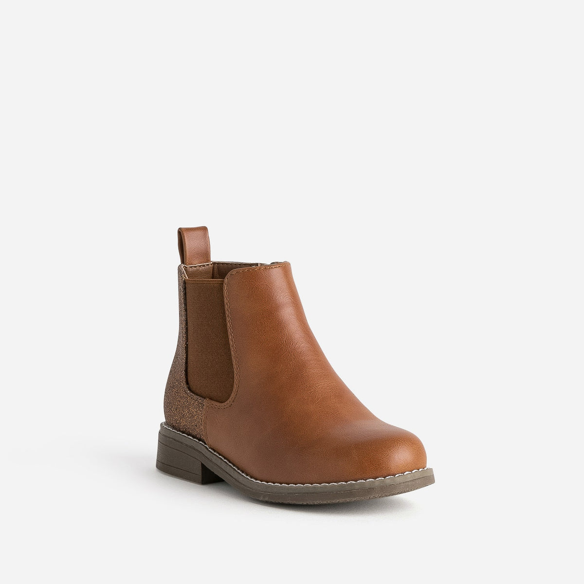 Chelsea boots BUGGY camel à détails pailletés - 2