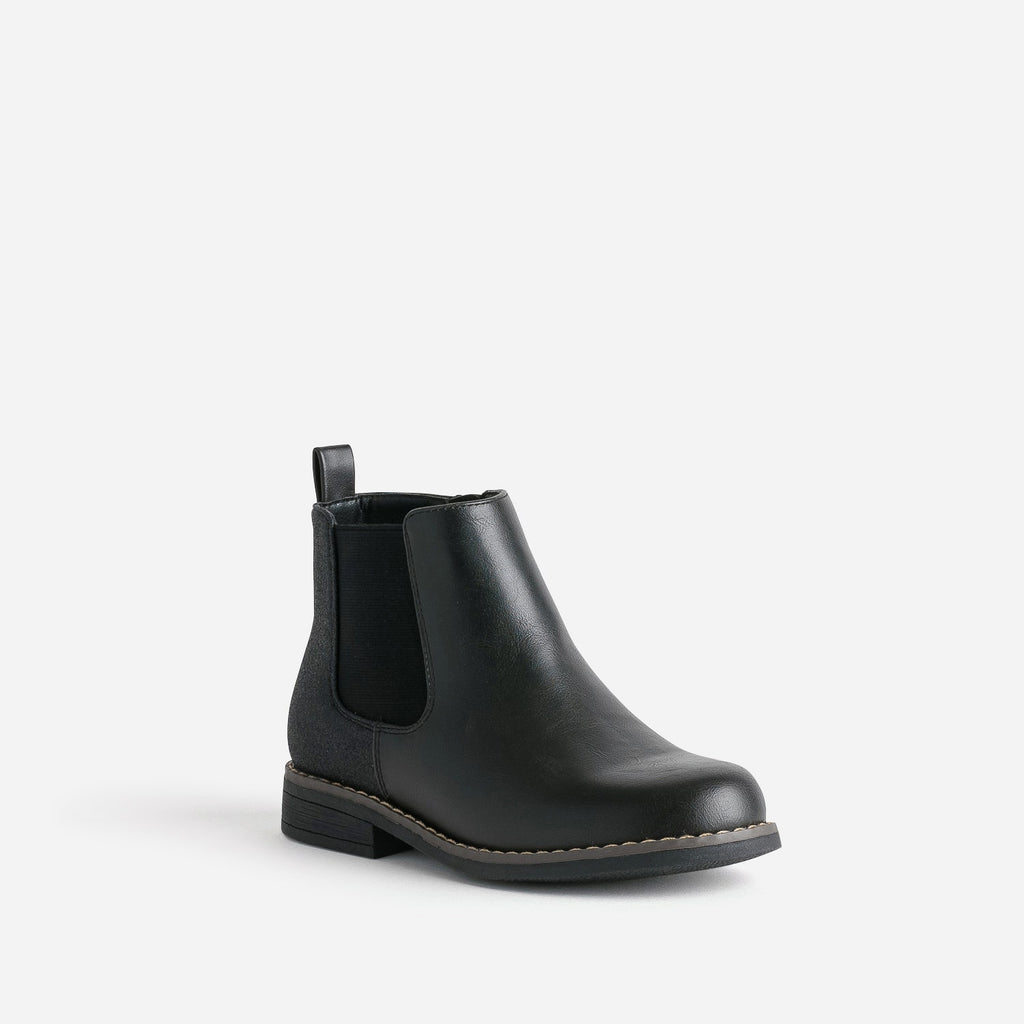 Boots BUGGY noir détails pailletés - 2