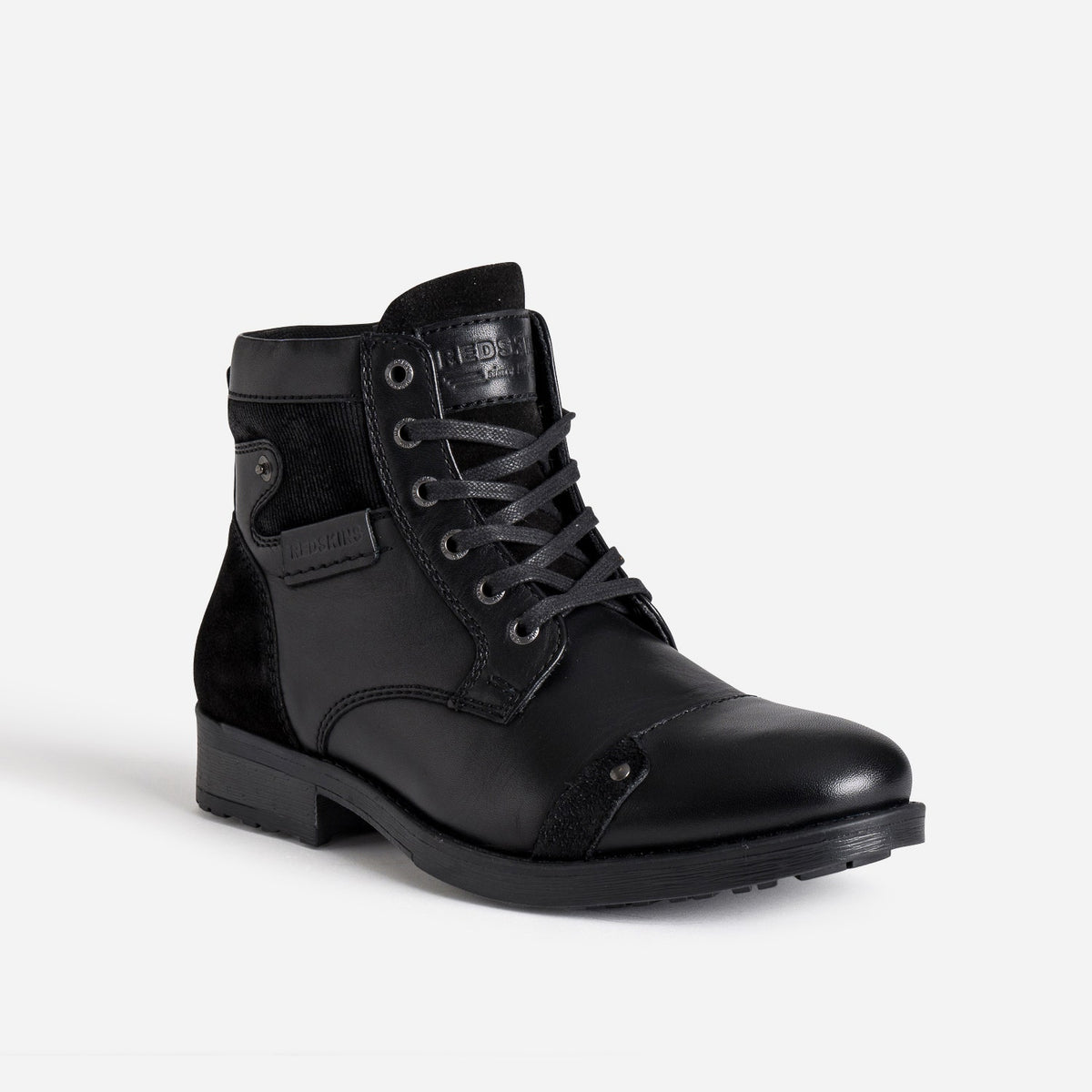 Boots à lacet REDSKINS noir en cuir - 2