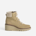 Boots compensés beige esprit montagne - 1