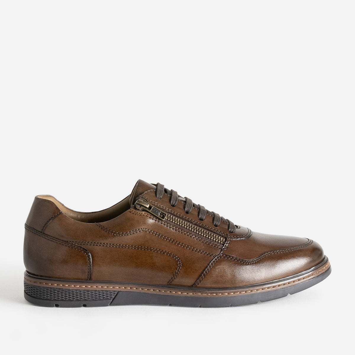 Tennis FRANCE ARNO marron en cuir - 1