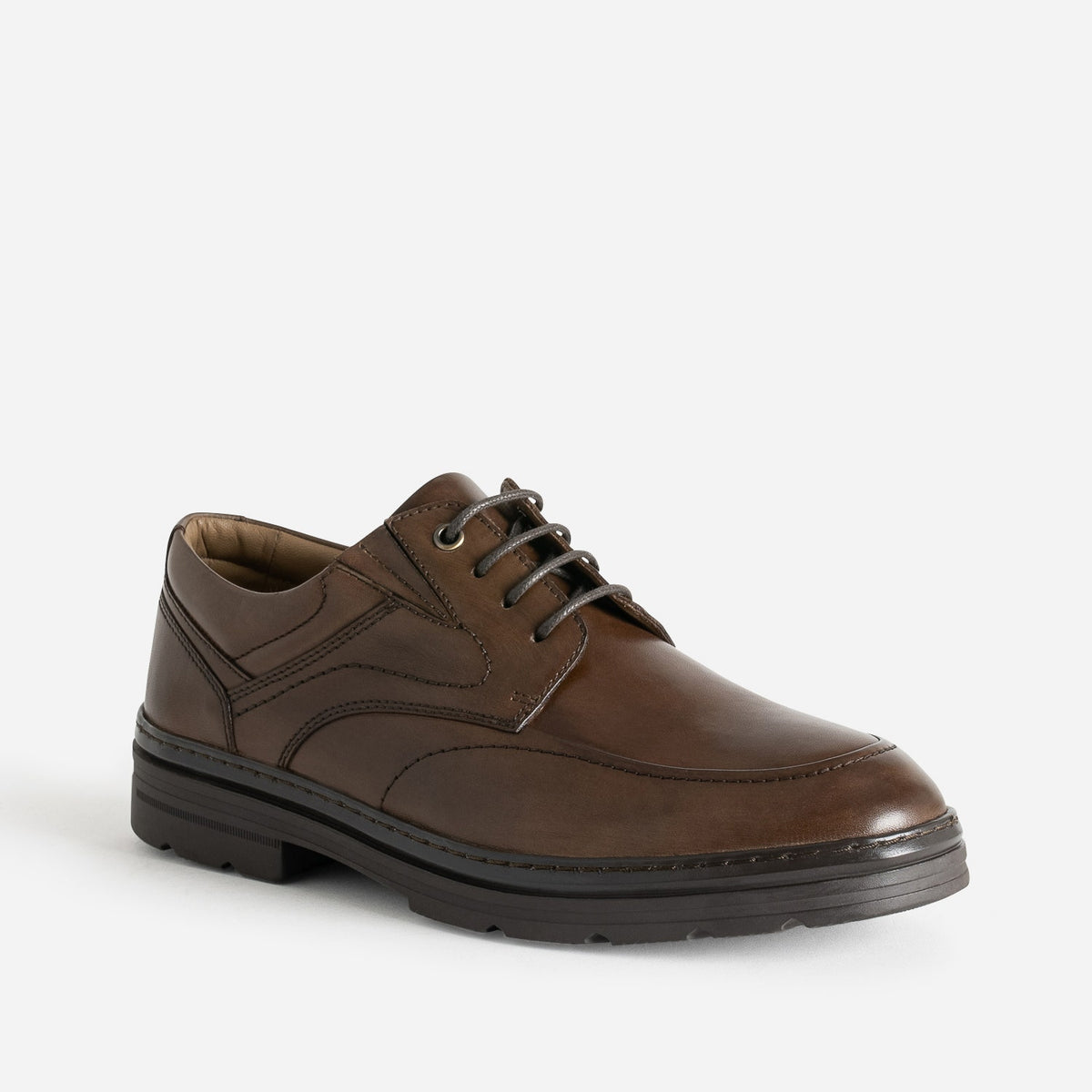Derby FRANCE ARNO marron en cuir - 2