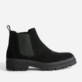 Chelsea boots noir cuir velours - 1