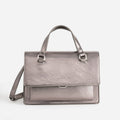 Sac bandoulière gris foncé métallisé - 1