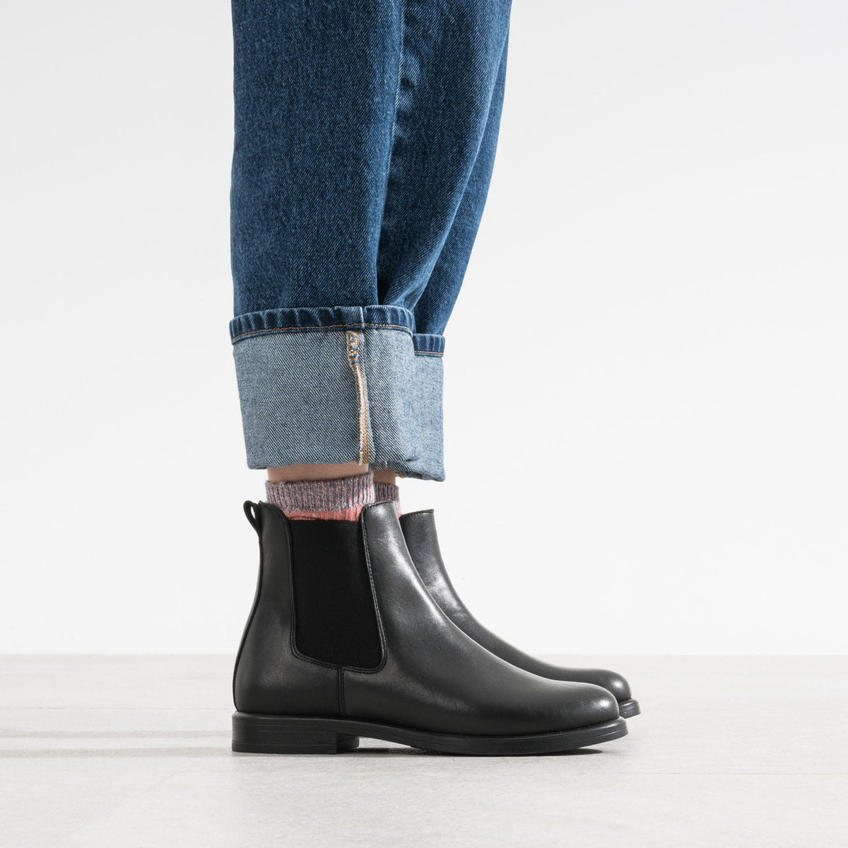 Chelsea boots noir cuir - 2