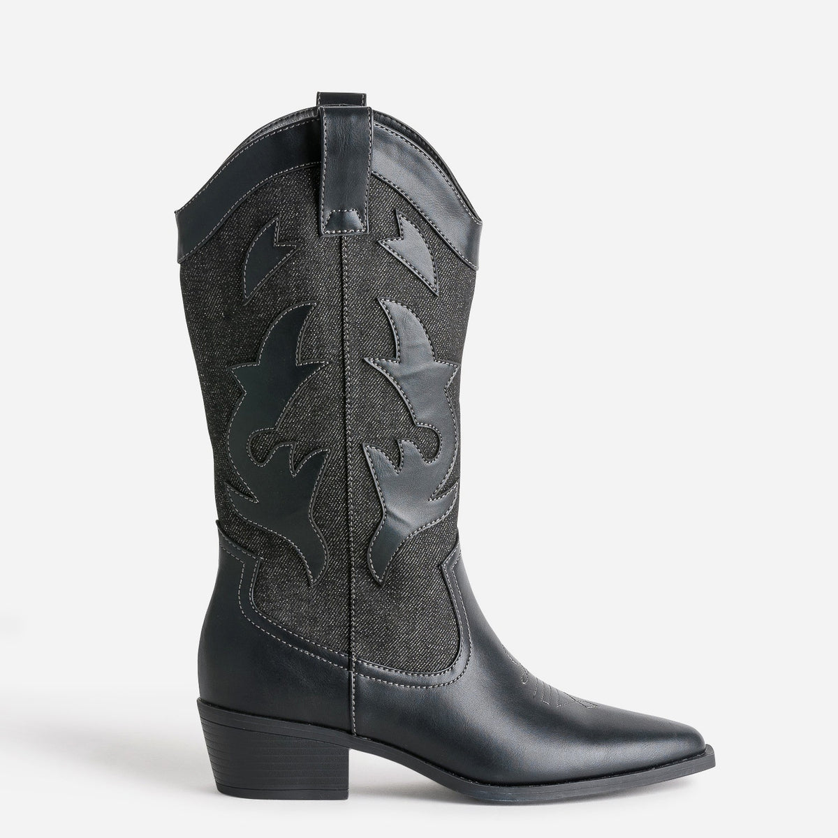 Botte TEXTO denim gris esprit santiag - 1