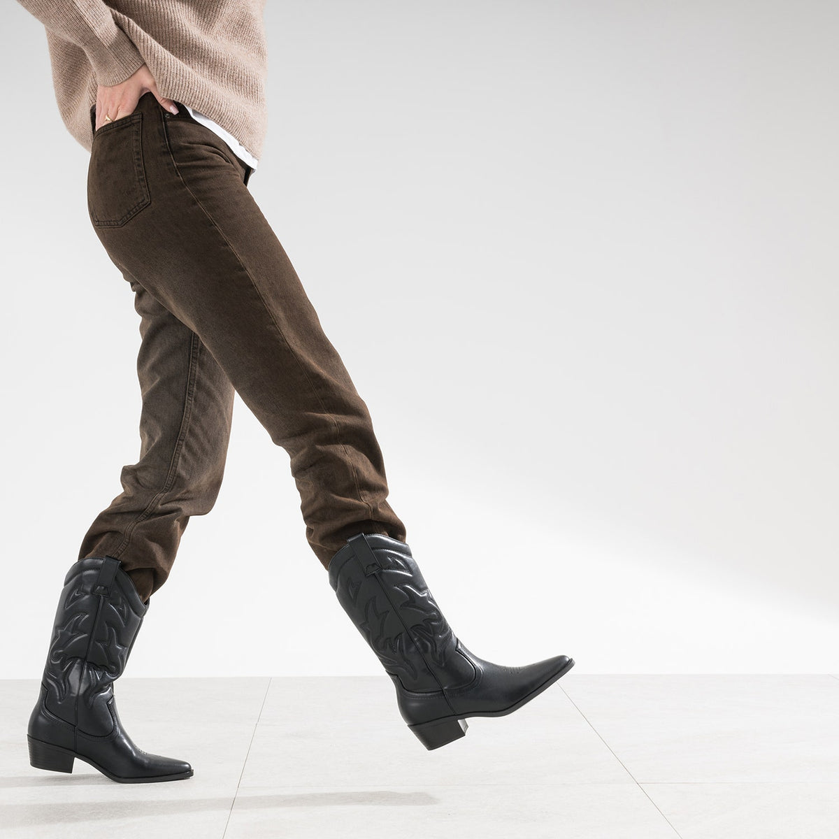 Botte TEXTO denim gris esprit santiag - 6