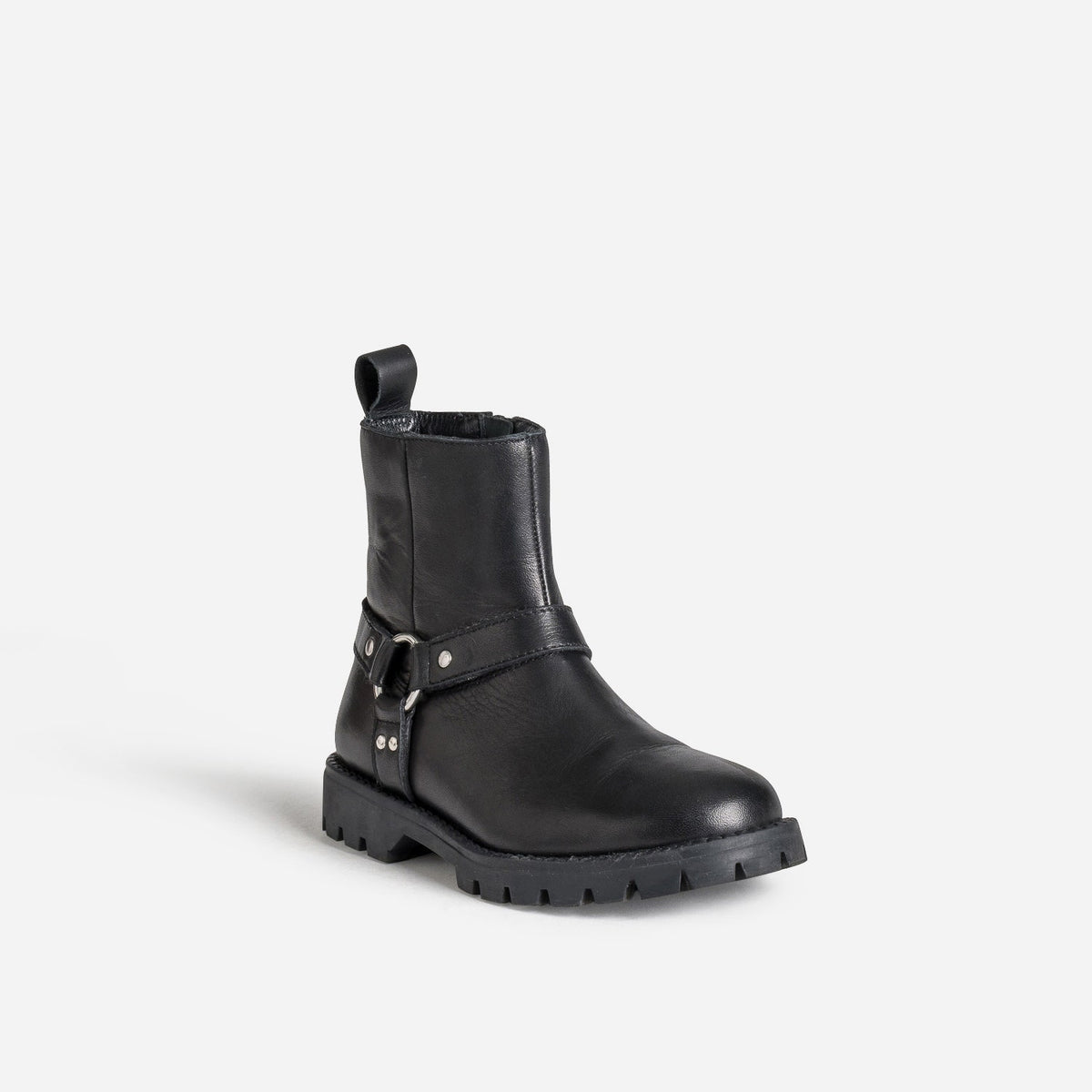 Boots motard BUGGY noir cuir - 2