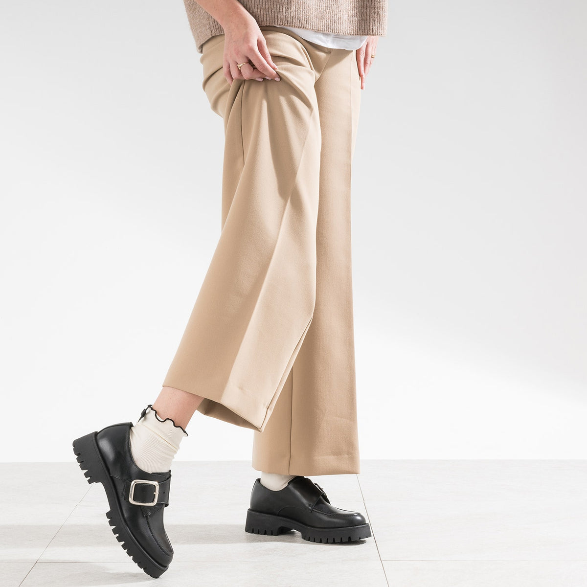 Derby TEXTO noir cuir maxi boucle - 2