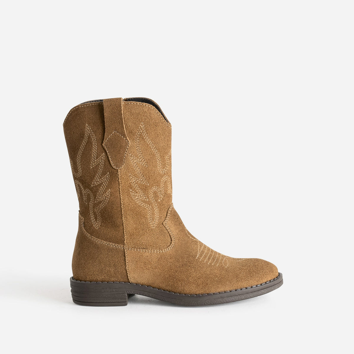 Boots western BUGGY camel cuir velours - 1