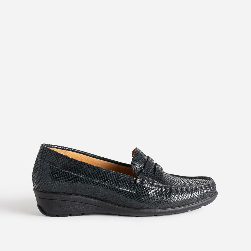 Mocassin FRANCE ARNO noir en cuir - 1