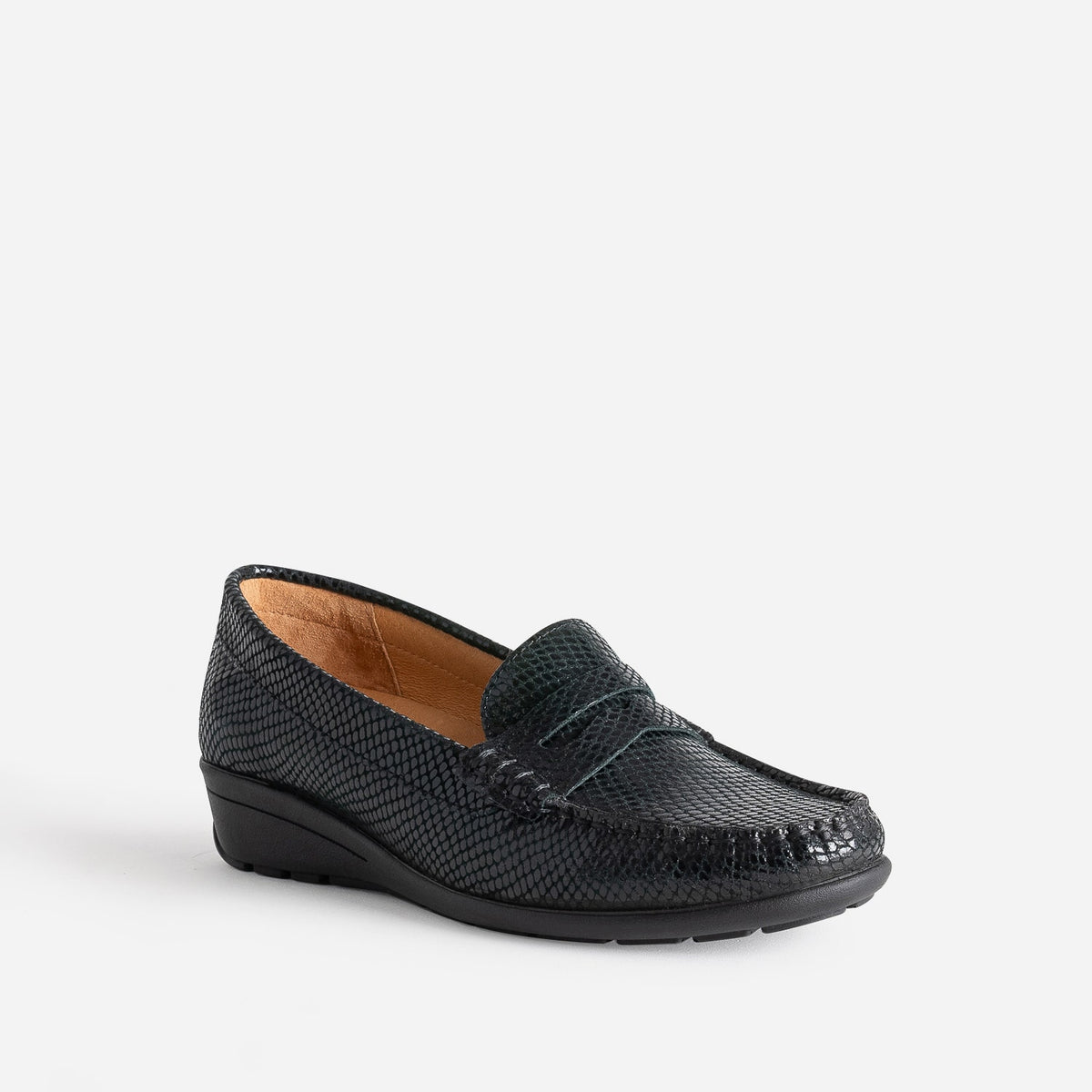 Mocassin FRANCE ARNO noir en cuir - 2