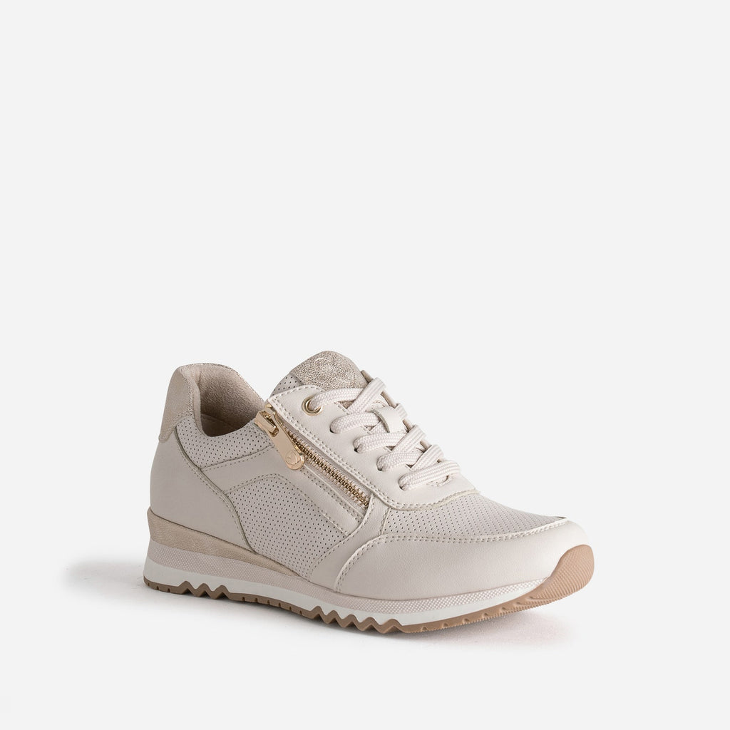 Tennis MARCO TOZZI beige et imprimé python - 8