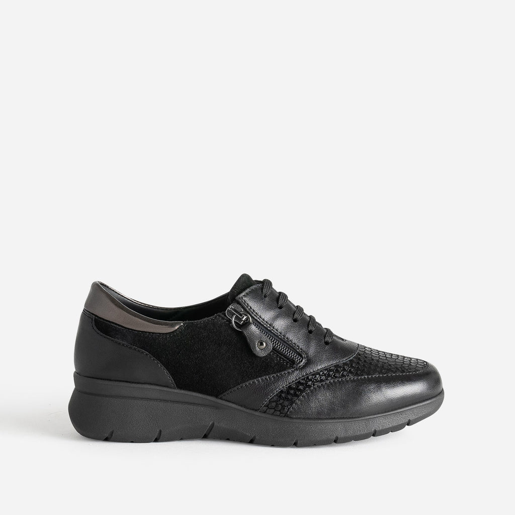 Tennis FRANCE ARNO noire en cuir - 1