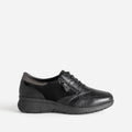 Tennis FRANCE ARNO noire en cuir - 1