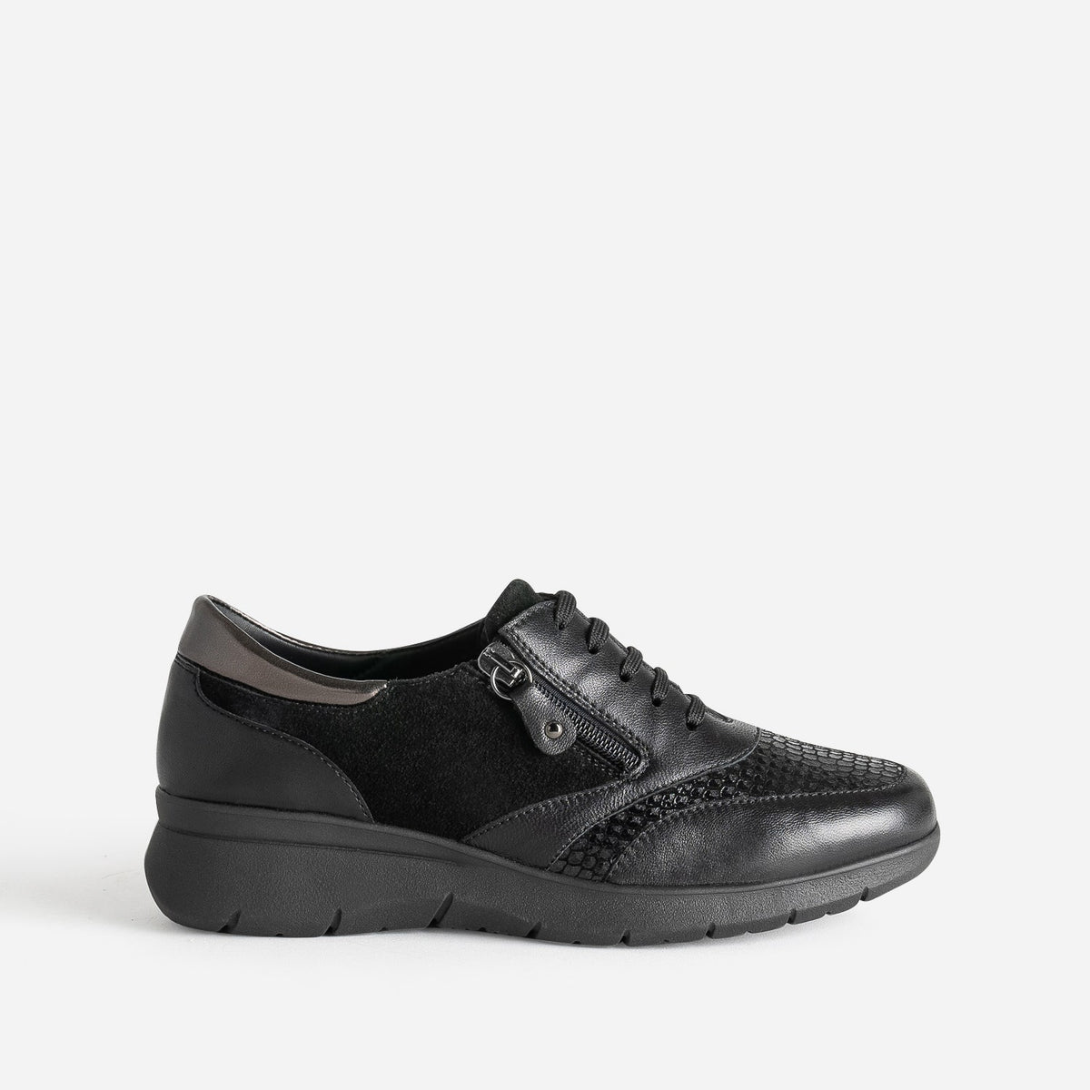 Tennis FRANCE ARNO noire en cuir - 1