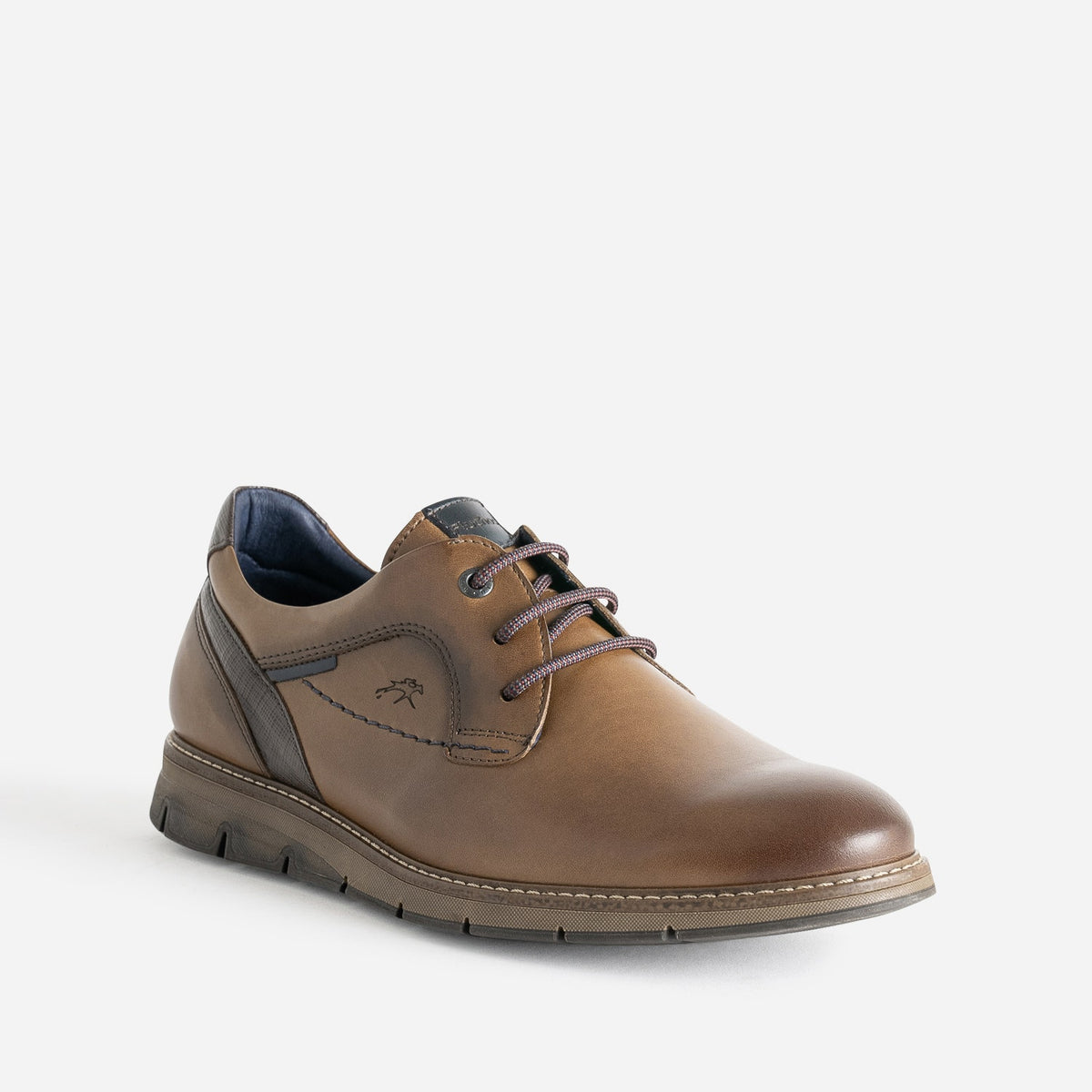 Derby FLUCHOS camel en cuir - 2