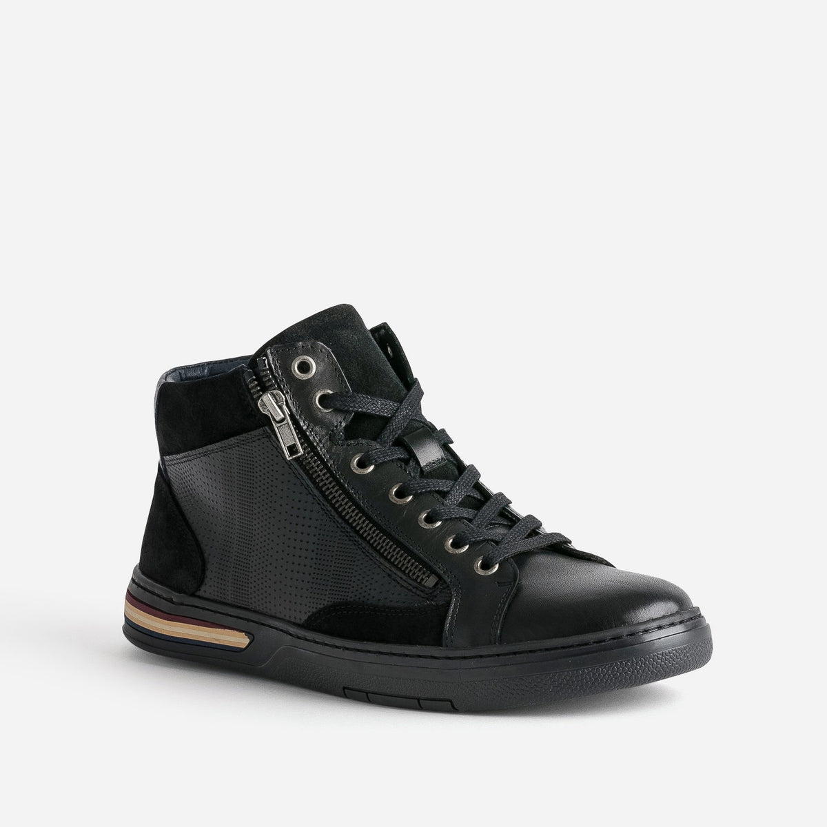 Basket noire cuir - 2