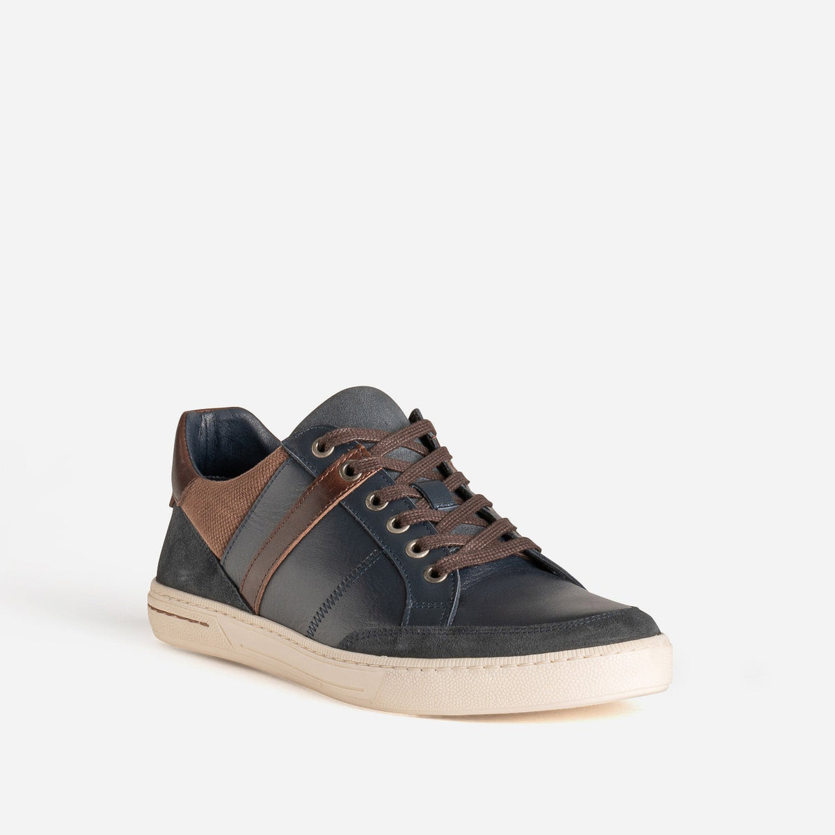 Tennis bleu marine en cuir - 2