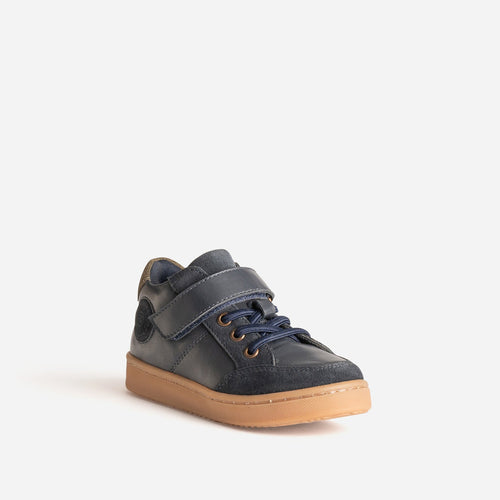 Basket BUGGY marine en cuir - 2