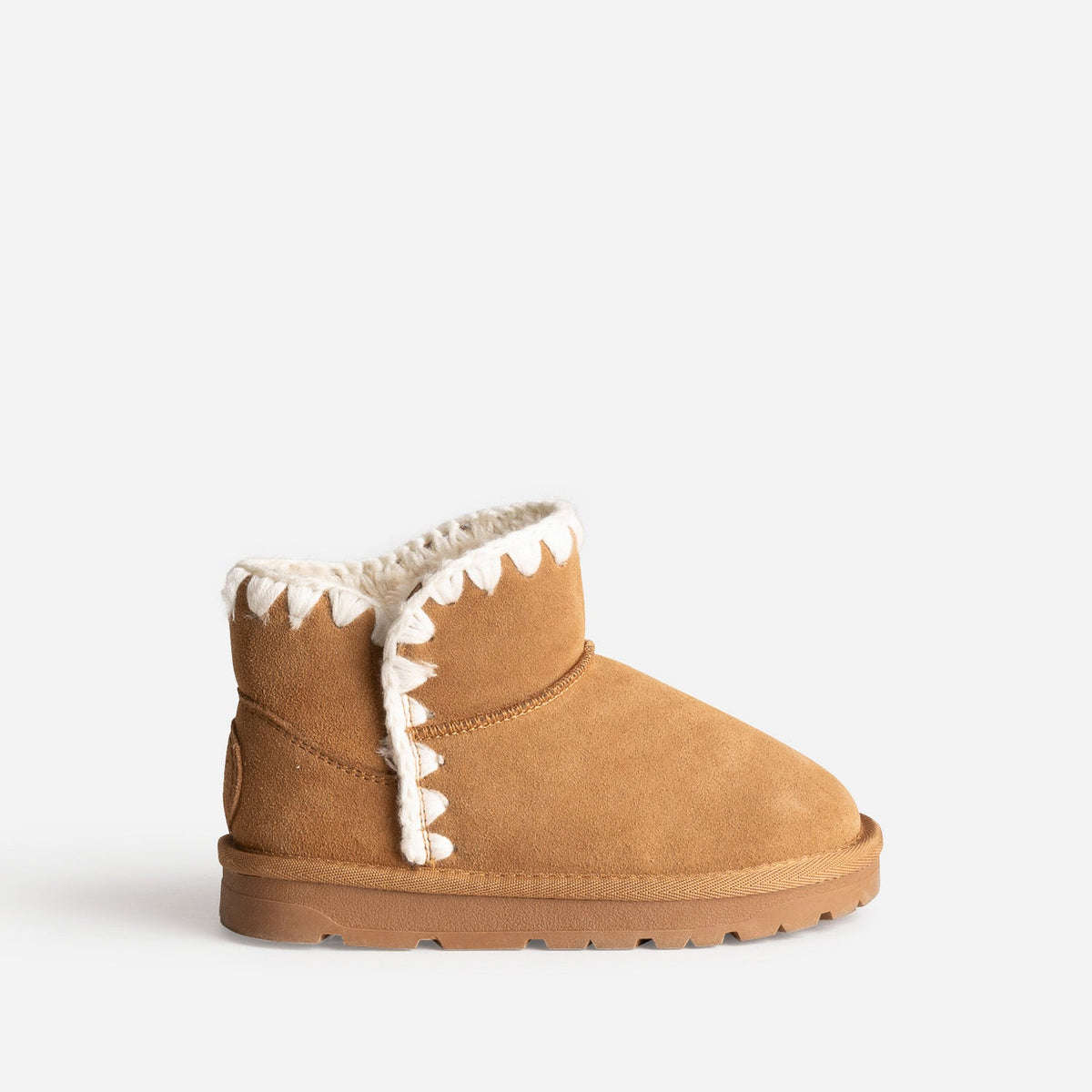 Boots BUGGY camel cuir velours fourré - 1