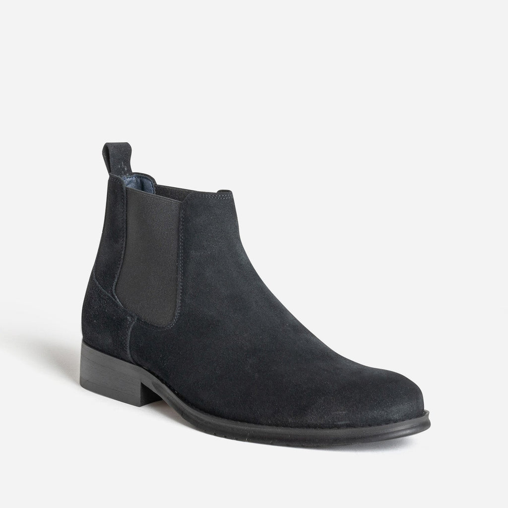 Chelsea boots noir cuir velours - 2