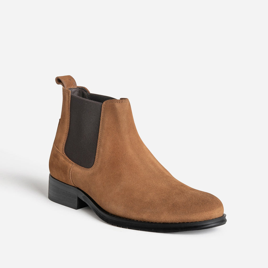Chelsea boots noir cuir velours - 4