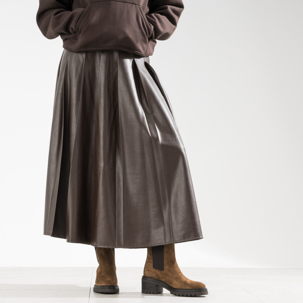 Chelsea boots TEXTO marron cuir velours - 2