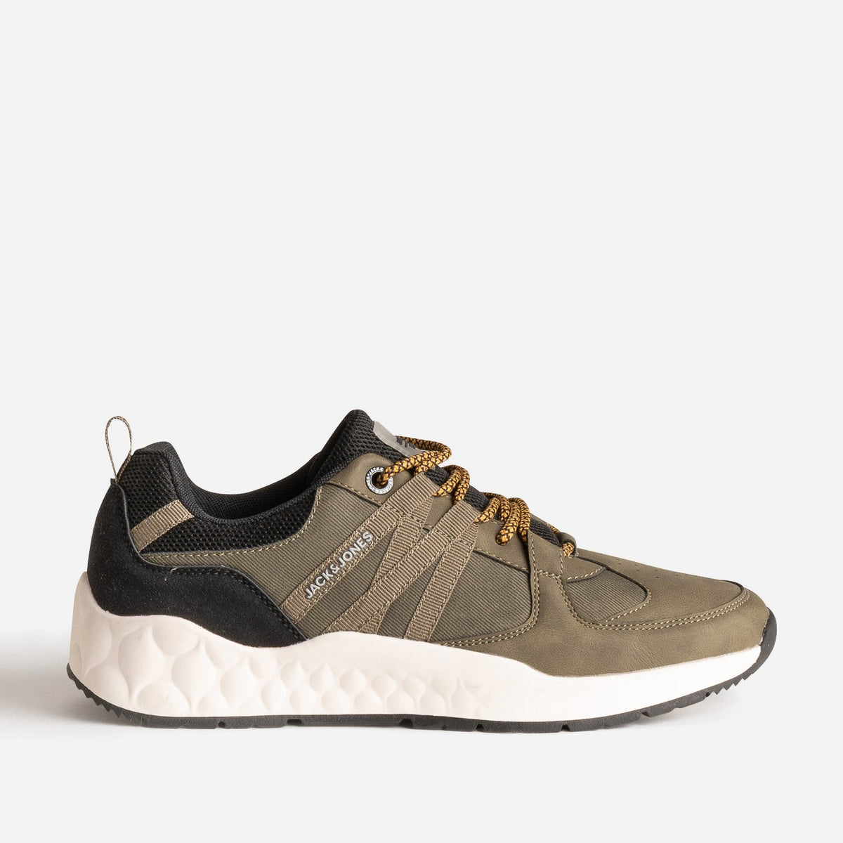 Tennis JACK&JONES kaki bi-matière - 1