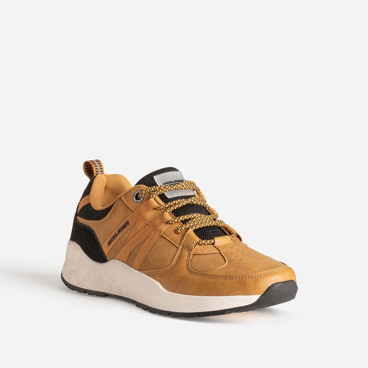 Tennis JACK&JONES kaki bi-matière - 4