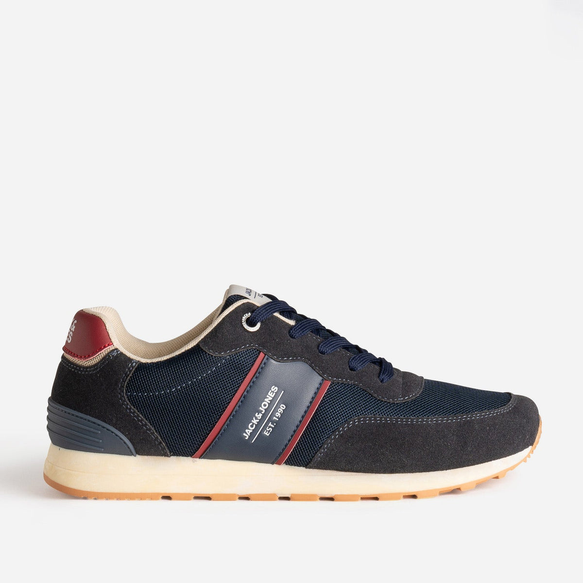 Tennis JACK&JONES bleu marine et bordeaux - 1